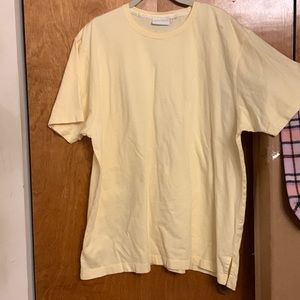 Elisabeth by Liz Claiborne pale yellow cotton tee, size 3X